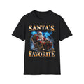 Santa’s Favorite T-Shirt — Retro Santa Sleigh Christmas Holiday Tee