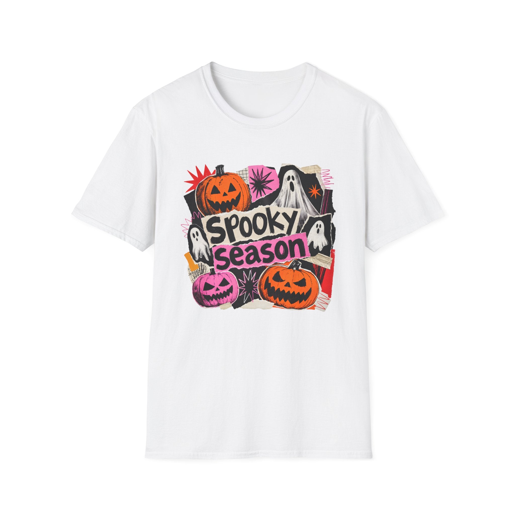 Spooky Season Halloween T-Shirt — Ghosts & Pumpkins Graphic Tee