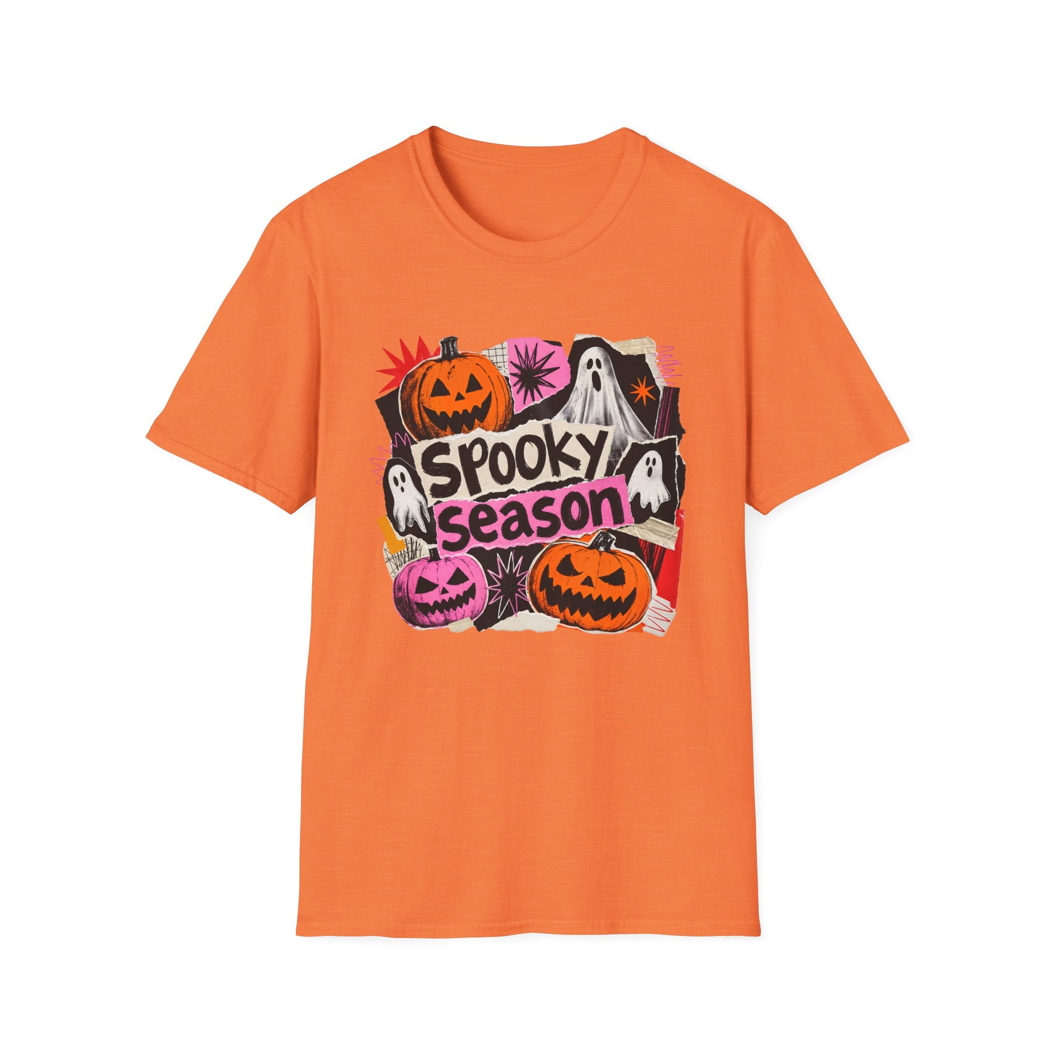 Spooky Season Halloween T-Shirt — Ghosts & Pumpkins Graphic Tee