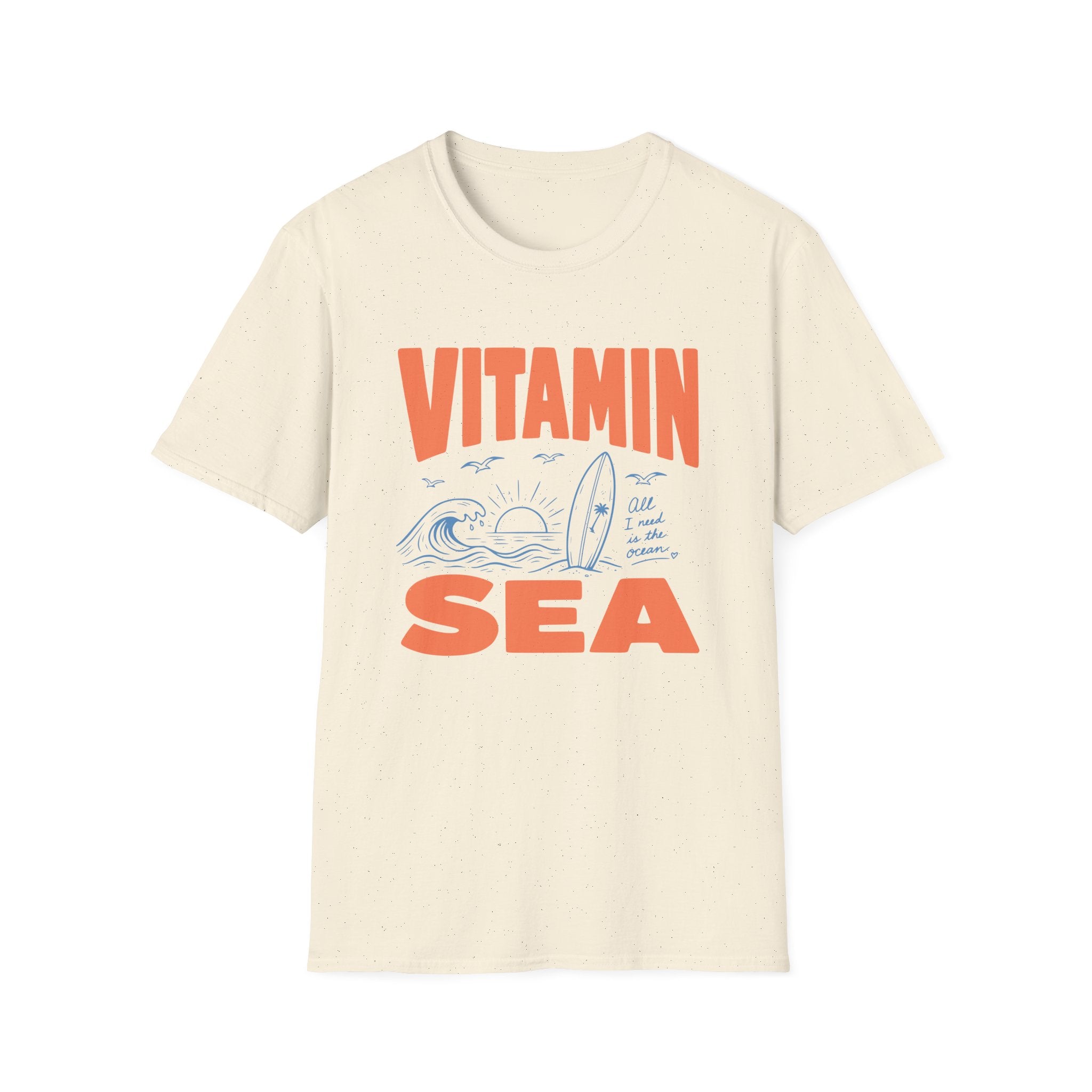 T-Shirt — "Vitamin Sea" Beach Graphic Tee