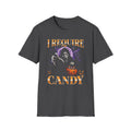 I Require Candy T-Shirt – Halloween Ghost Pumpkin Graphic Tee