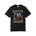 Santa Claus sleigh artwork T-shirt | Santa's Favorite, Christmas design