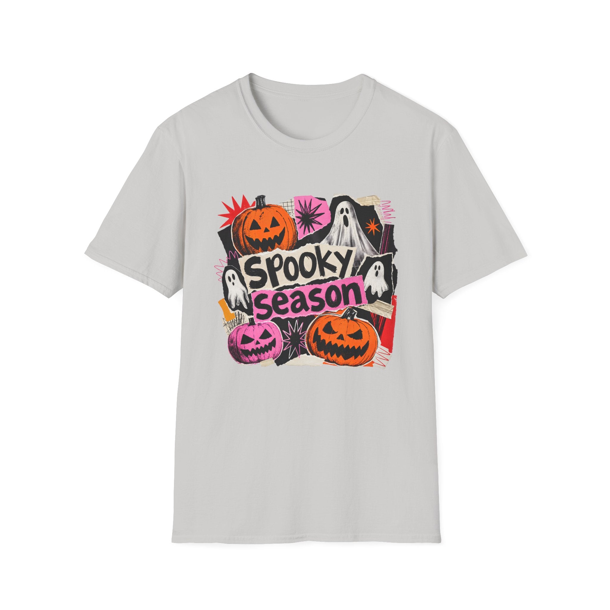 Spooky Season Halloween T-Shirt — Ghosts & Pumpkins Graphic Tee